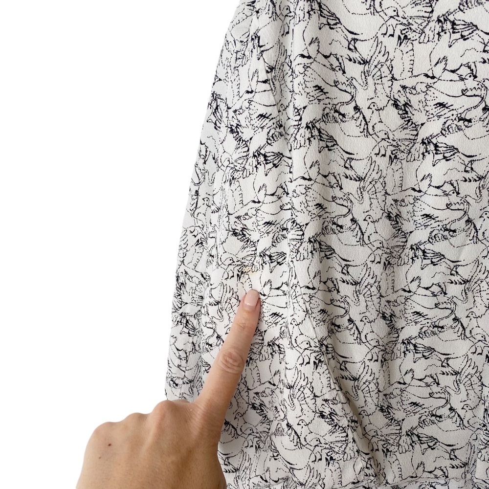Comptoir Des Cotonniers  Dove Blousy Flowy Maxi Dress White Size XS - Picture 11 of 14
